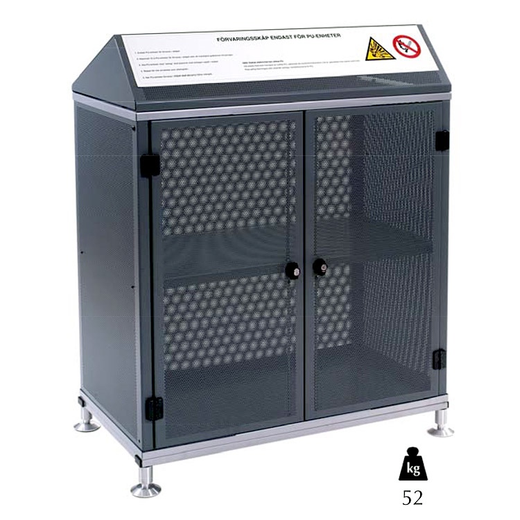 Kast voor opslag van pyrotechnische apparaten