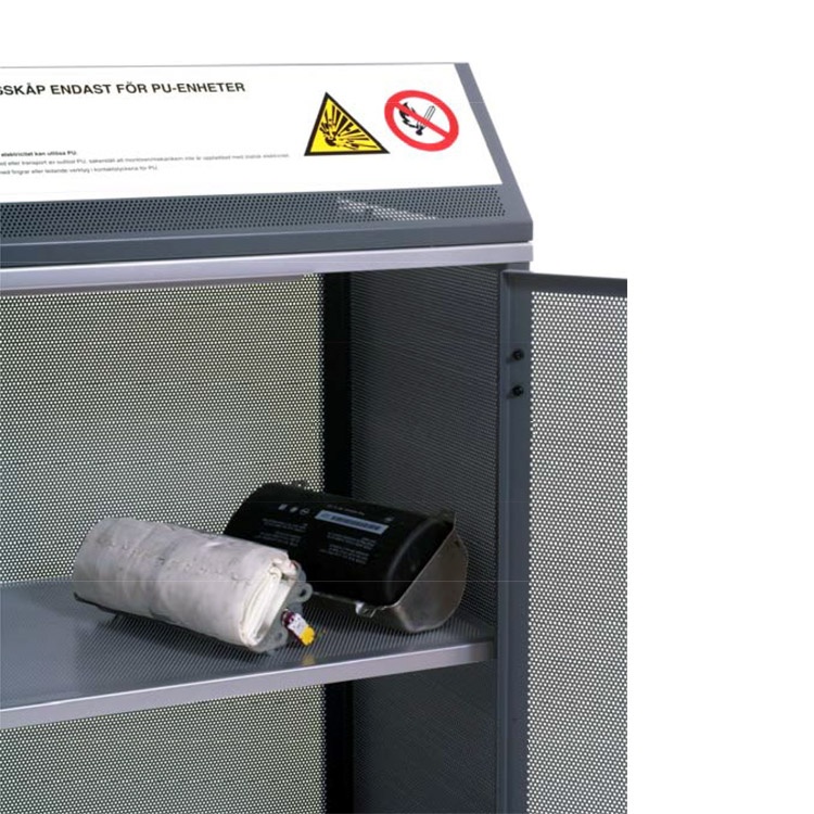 Kast voor opslag van pyrotechnische apparaten